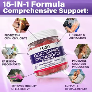 OEM Glucosamina Condroitina Msm Soporte para articulaciones Gomitas Glucosamina Condroitina con MSM Cúrcuma Ácido Hialurónico - Product Image 4