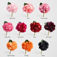 Vuurvlieg Hydrangea Kunstbloemen 22 Kleuren Zijden Bloemstukken voor Bruiloft Bloembol Achtergrond Woonkamer Decoratie