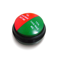 Bouton Sonore Personnalisable 2-en-1 Oui/Non Enregistrable pour Jeux et Réponses en Soirée