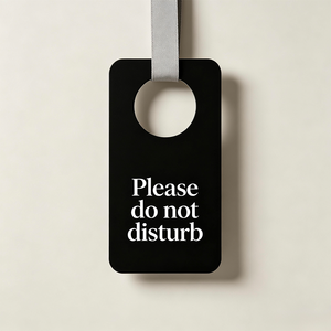 Panneau de confidentialité en plastique durable pour poignée de porte – Idéal pour les réunions de bureau, les chambres et les chambres d'hôtel - Product Image 1