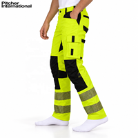 Pantalons de travail de sécurité personnalisés avec poches cargo pour les marques d'uniformes industriels en marque blanche, fourniture OEM