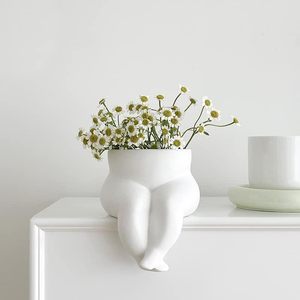 Florero de Resina con Figura Humana Moderna, Decoración de Mesa, Estilo Nórdico, Maceta con Forma de Cuerpo - Product Image 1