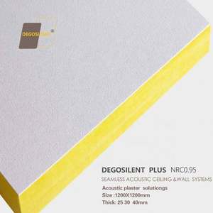Panneaux acoustiques complets <span class=keywords><strong>à</strong></span> <span class=keywords><strong>coller</strong></span> au <span class=keywords><strong>plafond</strong></span>, matériaux en laine de verre, laine de roche, 1200x600x40mm - Product Image 3