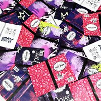 Sacs Mylar en forme de bande dessinée en stock, résistants à l'humidité, découpés sur mesure, pochettes refermables de 3,5 g pour bonbons, herbes, aliments pour animaux et chewing-gum