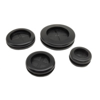 Grommet pour câble anti-poussière, trou de 22 mm, bouchon de trou étanche, grommet rond en caoutchouc double face