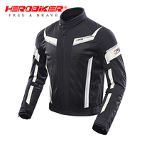 Veste de moto en maille pour homme DUHAN, vêtements de course de moto respirants et résistants aux chocs pour l'été et les terrains accidentés