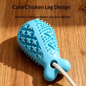 Juguete Ecológico para Perros con Forma de Pata de Pollo, con Ventosa de Goma, Interactivo, para Limpieza Dental y Dispensador de Golosinas, para Perros Agresivos - Product Image 3