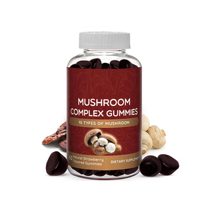 60 Gomitas Complejas de Setas con Sabor a Fresa para Adultos 10 Tipos de Setas Suplemento Dietético - Product Image 1