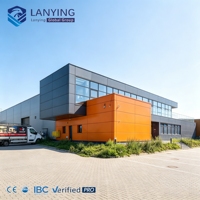 Edificio de Oficinas con Estructura de Acero Sostenible Personalizado, Complejo Comercial Moderno con Paneles PIR