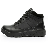 Bottes de travail d'extérieur personnalisées TSB09, noires, marron, kaki, à cheville basse, type désert, avec fermeture éclair latérale, fabriquées en Chine