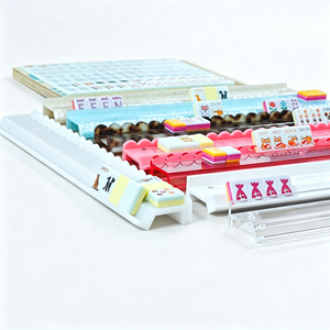 Elegante Soporte de Acrílico para Mahjong con Diseño de Concha, OEM ODM, Fábrica Americana de Mahjong, Juego de Empujadores Magnéticos para Mahjong - Product Image 5