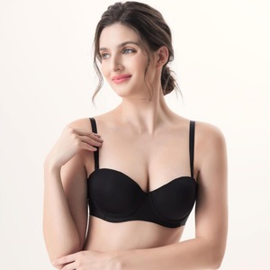 Trở lại làm mịn nâng hỗ trợ side-chất béo kiểm soát chất lượng cao nửa Cup áo ngực phụ nữ áo ngực liền mạch cho phụ nữ với gọng 36C - Product Image 4