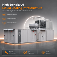 Centre de données en conteneur avec refroidissement liquide et CDU intégré pour l'infrastructure AI GPU et HPC