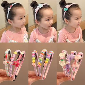 Nuovi Accessori per <span class=keywords><strong>Capelli</strong></span> da Principessa per Bambine, Eleganti e di Alta Qualità, Graziose Fascette <span class=keywords><strong>con</strong></span> Fiore e Fiocco, Elastici per <span class=keywords><strong>Capelli</strong></span> Cartoon per Ragazze - Product Image 4