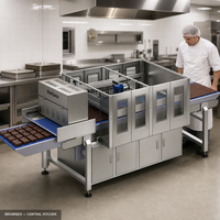 Machine à découper les brownies à ultrasons à haut rendement Wanlisonic pour boulangerie commerciale avec 60 coupes par minute, coupe-aliments industriel