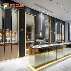 Vitrina de Exhibición para Joyería, Panel de Vidrio Templado, Mueble de Exhibición Comercial para Tienda - Product Image 4