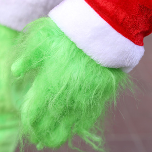 <span class=keywords><strong>Disfraz</strong></span> de <span class=keywords><strong>Grinch</strong></span> Navideño, <span class=keywords><strong>Disfraz</strong></span> de Papá Noel <span class=keywords><strong>para</strong></span> Adultos, Monstruo de Pelo Verde, Ropa de Cosplay con Cinturón y Sombrero, Disfraces <span class=keywords><strong>para</strong></span> Escenario - Product Image 4