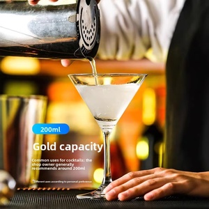 <span class=keywords><strong>Vasos</strong></span> <span class=keywords><strong>de</strong></span> Cóctel Personalizados Creativos para Martini y Margarita, Diseño Moderno Minimalista, Vidrio <span class=keywords><strong>de</strong></span> Sodio y Calcio - Product Image 2