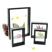 Cadre en verre 3D double face personnalisé pour l'affichage de feuillage, d'insectes, de spécimens de fleurs, d'animaux, boîte à ombre flottante à thème animal pour la décoration de la maison