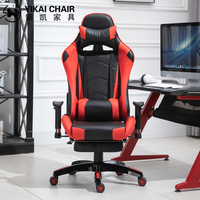 Chaise de jeu de course ergonomique de haute qualité Conception de chaise personnalisée Meilleure chaise de bureau pour les joueurs Massage par repose-pieds confortable