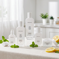 Pot en verre carré opaque épaissi de 50 ml pour soins de la peau, avec bouchon à vis huilé, givré et sérigraphié, pour crème visage protectrice
