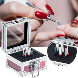 Caja de Almacenamiento para Brocas de Uñas Profesional de 25 Orificios, Rectangular, Portátil, Multiusos, Material Acrílico, para Uso en Salón - Product Image 6