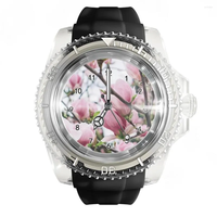 Nouvelle Montre Personnalisée avec Votre Logo et Photo, Étanche en Silicone Transparent