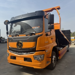 Camion de remorquage lourd Shaanxi Delong 18 tonnes 1+1 |   Véhicule de sauvetage routier 4x2 pour voitures accidentées, excavatrices et machines - Product Image 4