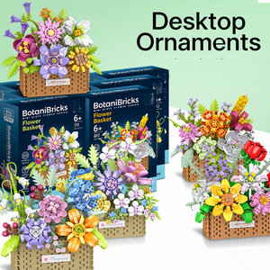 Set di Blocchi da Costruzione EPT, Giocattoli Floreali Creativi per Bambini, Blocchi Educativi per Comporre Fiori - Product Image 1
