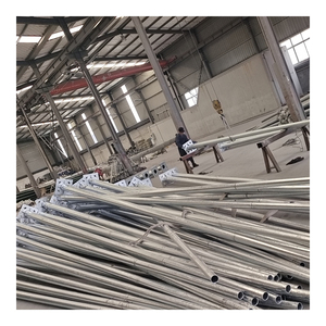 New Style Road 3-12 Meter <strong>Light</strong> White Galvanized Steel Octagon Lighting <strong>Pole</strong> with Single Double Arms - Product Image 2