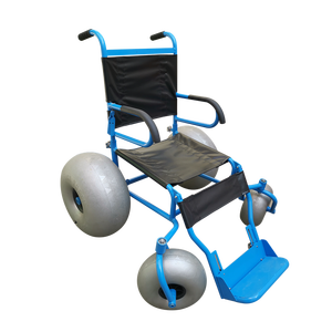 Fauteuil roulant de plage à grandes roues de ballon tout-terrain avec pneus de sable