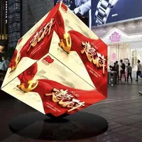 Cube Led P2 P2.5 P3 P4 Extérieur Intérieur Affichage Led Dynamique Pleine Couleur HD LED Signe Écran Publicitaire Module Vidéo Numérique
