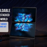 Portable 15.6 pouces ordinateur portable Triple moniteur Flexible pliable double moniteur avec Double écran pliant conception de pile