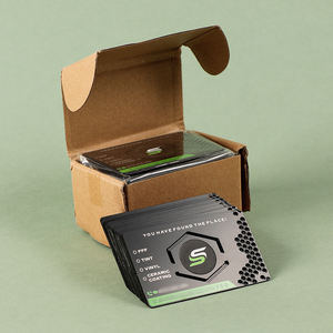 <span class=keywords><strong>Carte</strong></span> de visite personnalisée en métal NFC <span class=keywords><strong>Carte</strong></span> NFC en acier inoxydable gravée en relief 13.56MHz <span class=keywords><strong>Carte</strong></span> de visite en métal - Product Image 4