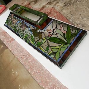 Lámpara de Araña de Vidrio Teñido Personalizada para Comedor, Bar, Hotel, Iluminación y Decoración, Patrón Alic - Product Image 6