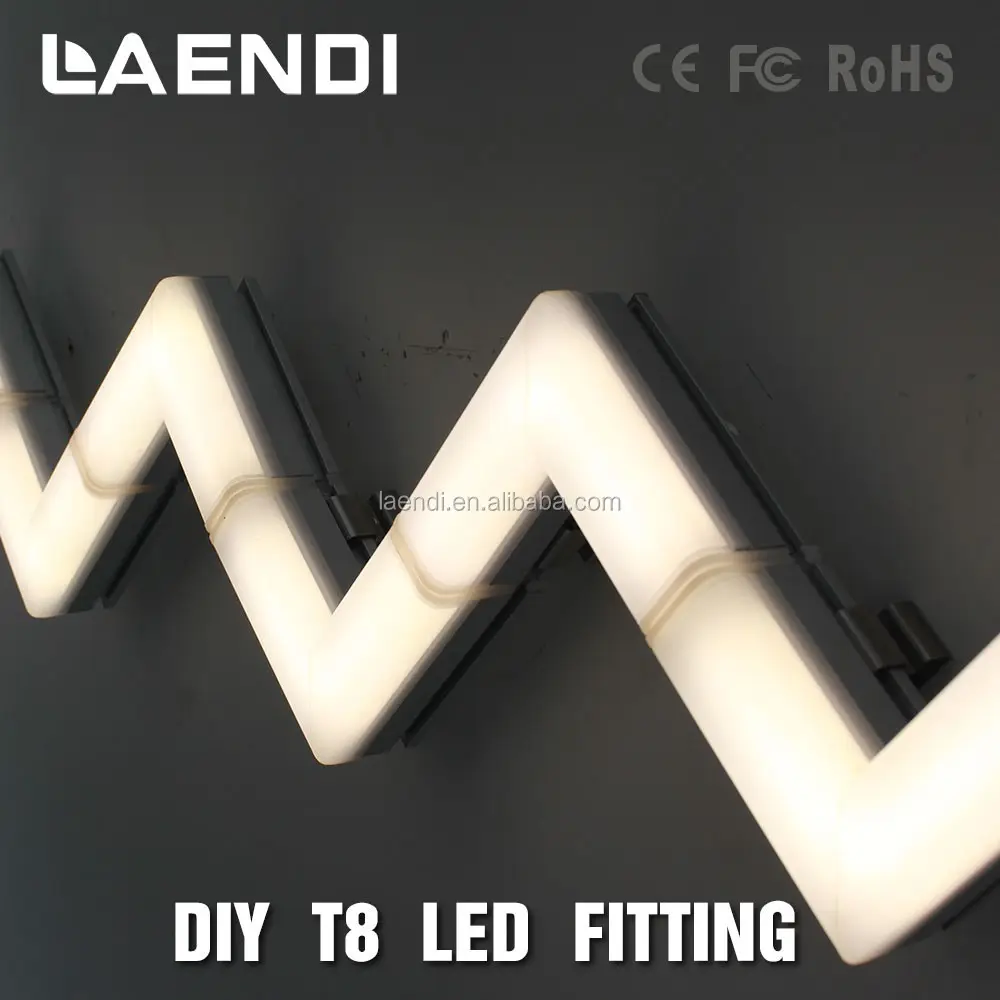 Luz de led de alto lumens t8, luz de loja led linear t8 integrada