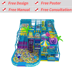 Gran Parque de Diversiones Interior de Lujo con Temática Oceánica, Tobogán de Bolas, Área de Juegos Interior Segura para Niños - Product Image 2