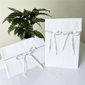 CH Custom logo <b>White</b> Cotton <b>Envelope</b> Bag Gift Bag Dust Bag - Product Image 4
