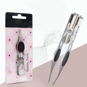 <span class=keywords><strong>Pince</strong></span> à épiler avec lumière, <span class=keywords><strong>pince</strong></span> à épiler à LED en acier inoxydable maquillage lumière LED cils sourcils épilation éclairante <span class=keywords><strong>pince</strong></span> à épiler éclairée - Product Image 3
