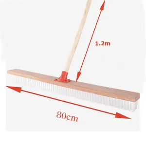 Três Tamanho Hard Bristle Long Handled Scrub Brush Road Cleaning Brush