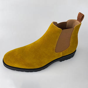 Couleurs personnalisées hommes <span class=keywords><strong>Chelsea</strong></span> bottes grande taille <span class=keywords><strong>semelle</strong></span> en caoutchouc en cuir de vachette avec doublure en cuir de mouton souple - Product Image 2