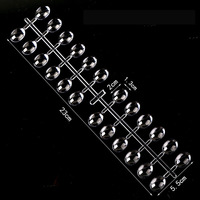 Vente en gros Tableau d'affichage pour vernis à ongles Couleur en forme de cœur montrant la plaque en cristal Pointe de couleur pour salon de manucure Peinture Art Diy