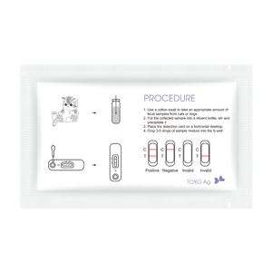 TOXOPLASMA Gondii Ag Feline / Canine Kit de prueba rápida F. Gatos y perros Toxoplasmosis - Product Image 4