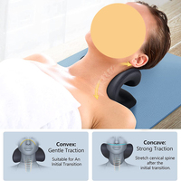 Coussin de massage musculaire orthopédique pour soulager les douleurs cervicales, dispositif de traction cervicale, relaxant pour le cou et les épaules, tricoté écologique et amovible