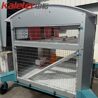 Poulailler Mobile à Usage Domestique, Maison à Poulets Extérieure Déplaçable avec Roues pour l'Élevage