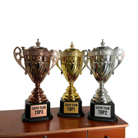 Ballons de football, ballons de basket, trophées de compétition sportive, médailles et trophées en métal doré personnalisés de haute qualité