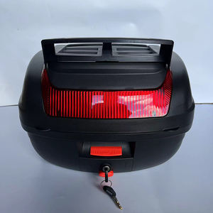 Caja trasera grande <span class=keywords><strong>de</strong></span> 40L con cerradura, plástico ABS negro, gasolina, motocicleta, almacenamiento trasero, <span class=keywords><strong>maletero</strong></span> <span class=keywords><strong>de</strong></span> equipaje <span class=keywords><strong>para</strong></span> <span class=keywords><strong>tanque</strong></span> - Product Image 3