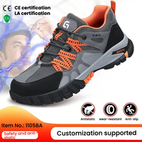 Chaussures de sécurité antistatiques personnalisées pour hommes, légères, avec embout en acier, anti-perforation, baskets de travail, fabrication directe OEM ODM