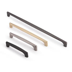AKADA Modern Bedroom Furniture Door Pulls Black Gold Drawer Kitchen Cabinet Handles