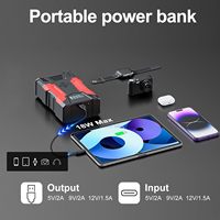 Démarreur Portable 2000A pour Voiture et Camion, Gonfleur de Pneus, Batterie Externe, Compresseur d'Air, Pompe à Air – Batterie Lithium Polymère, Pression 7 BARS